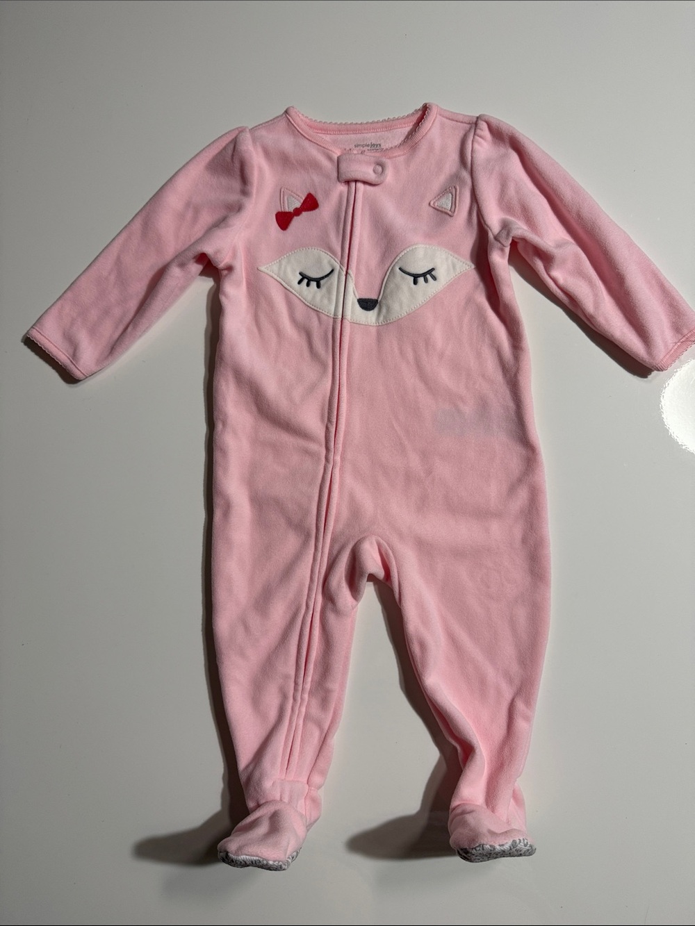 Simple Joys by Carter's  Loose-Fit Flame Resistant Fleece Footed Pajamas Sz 12M